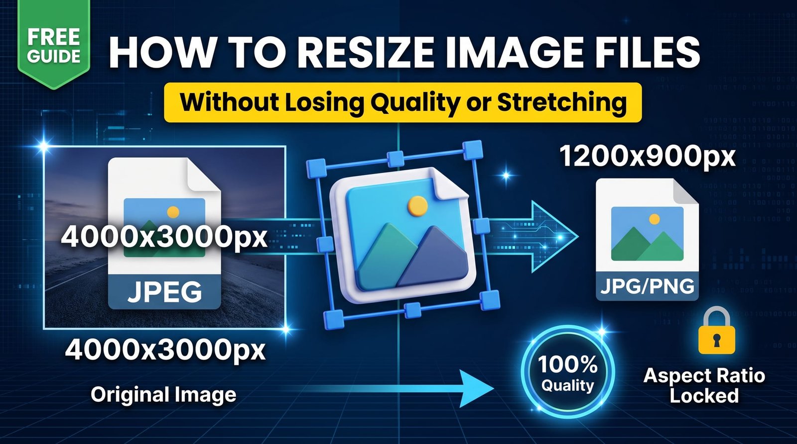 How to resize image files without losing quality
