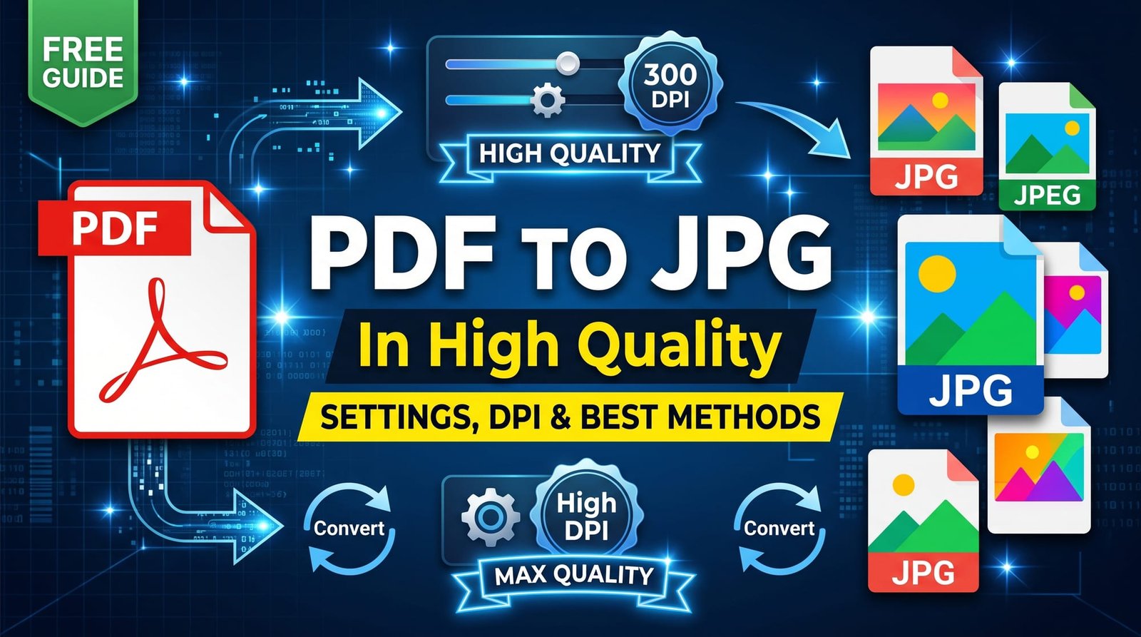 How to convert PDF to JPG in high quality