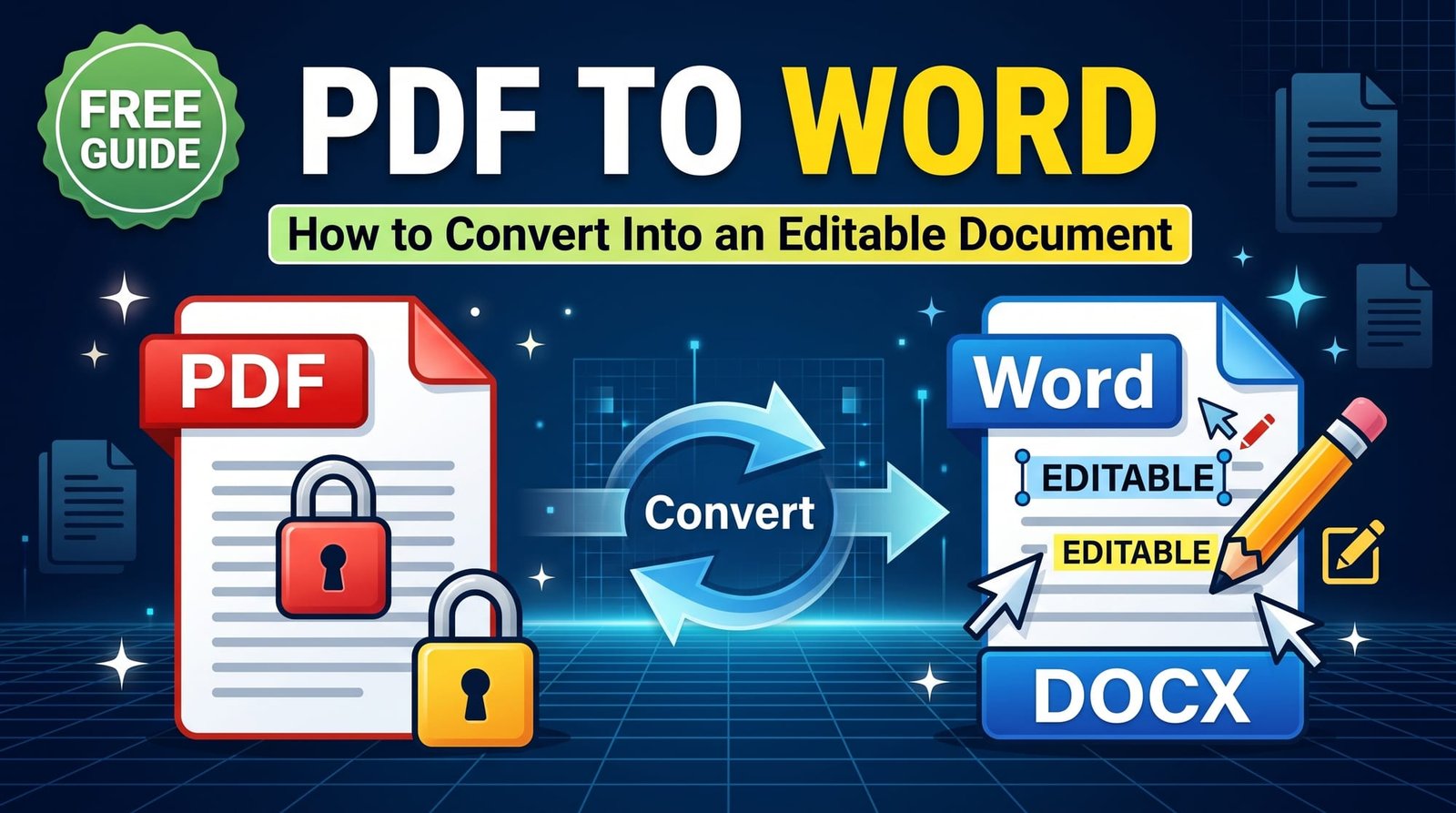 How to convert PDF to Word editable document