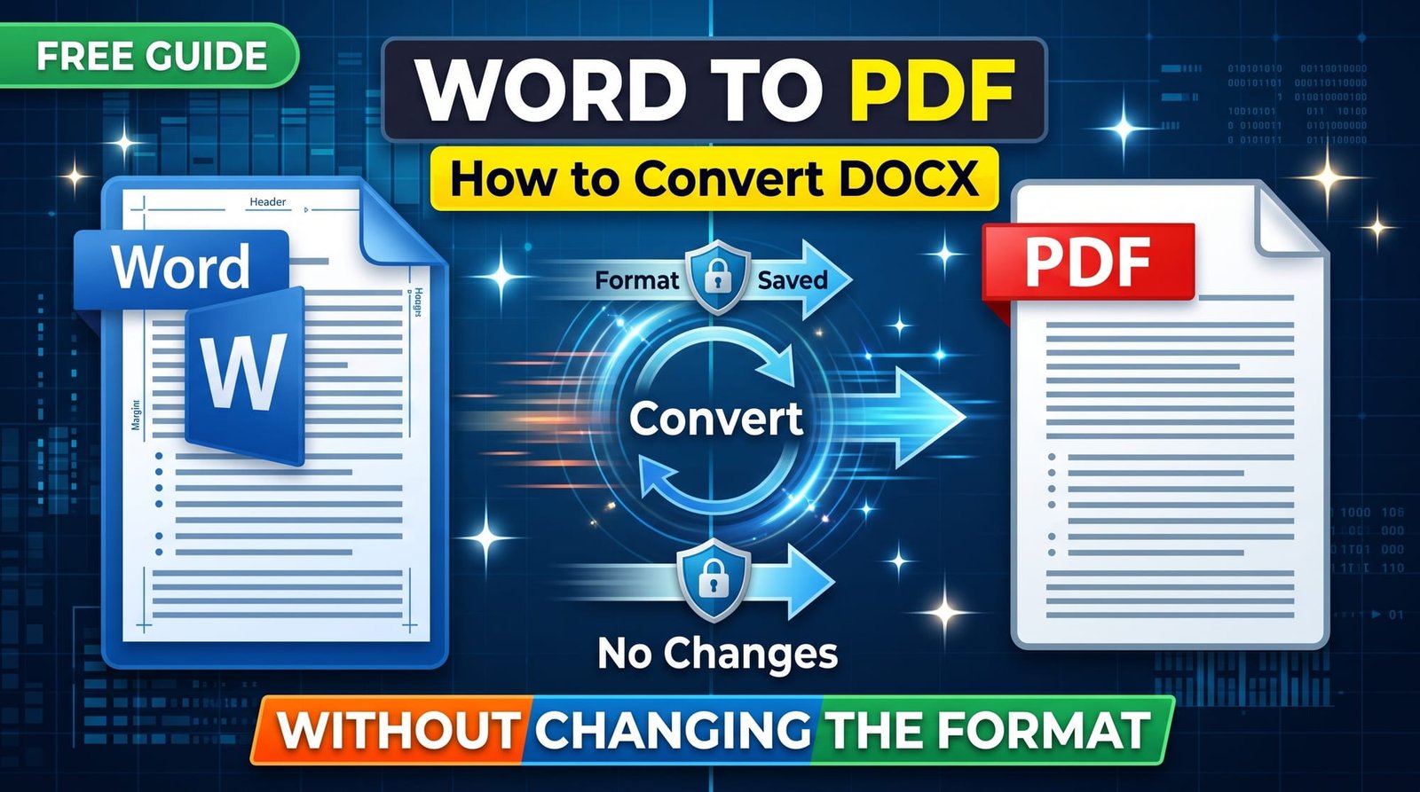 How to convert Word to PDF without changing format