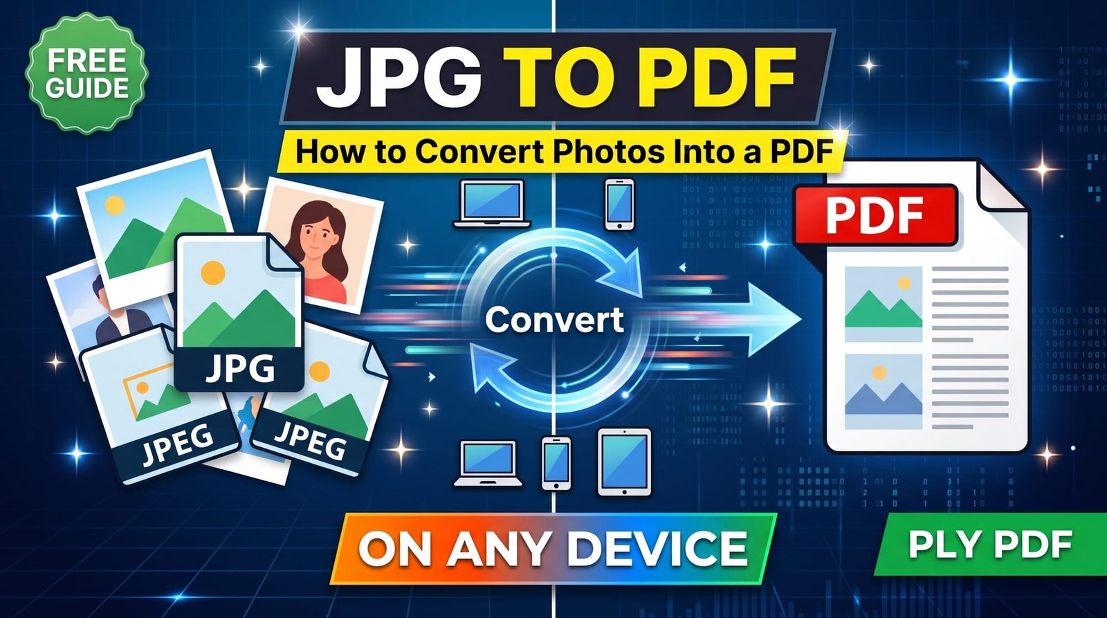 How to convert JPG to PDF on any device